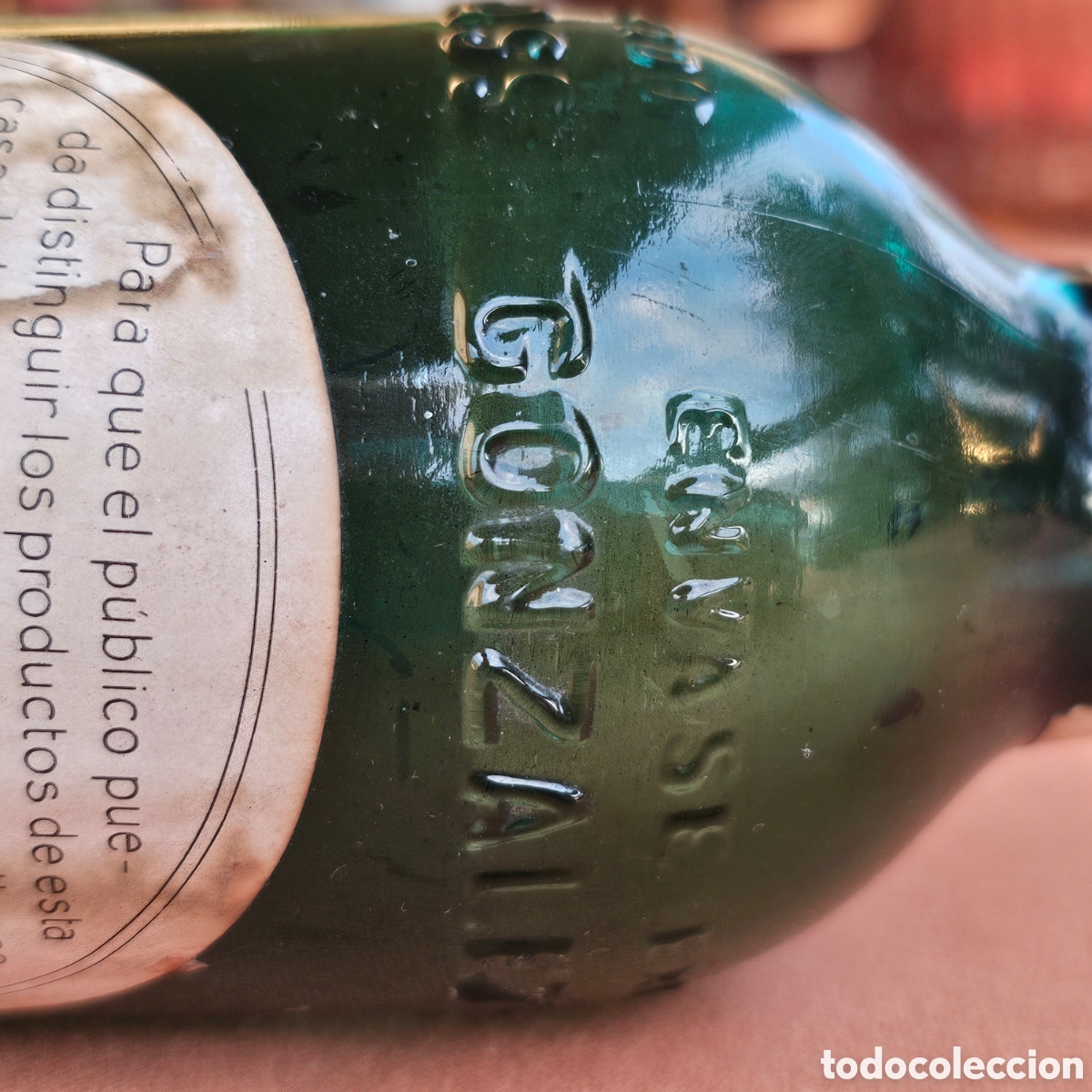 Antig&uuml;edades: BOTELLA ANTIGUA GONZALEZ BYASS 1847 - Foto 9