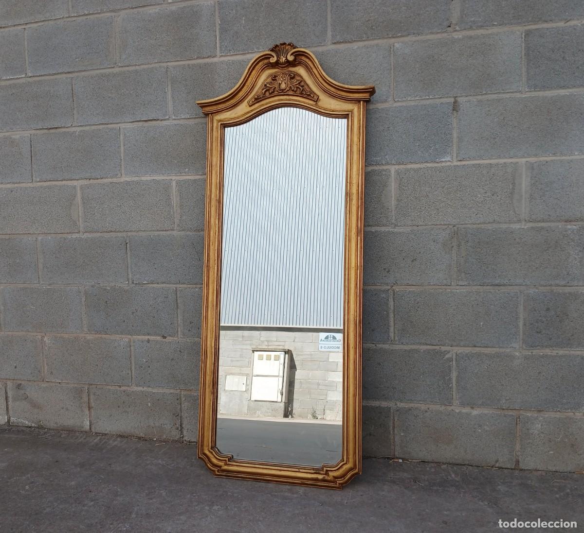 Antig&uuml;edades: Espejo antiguo pan de oro.