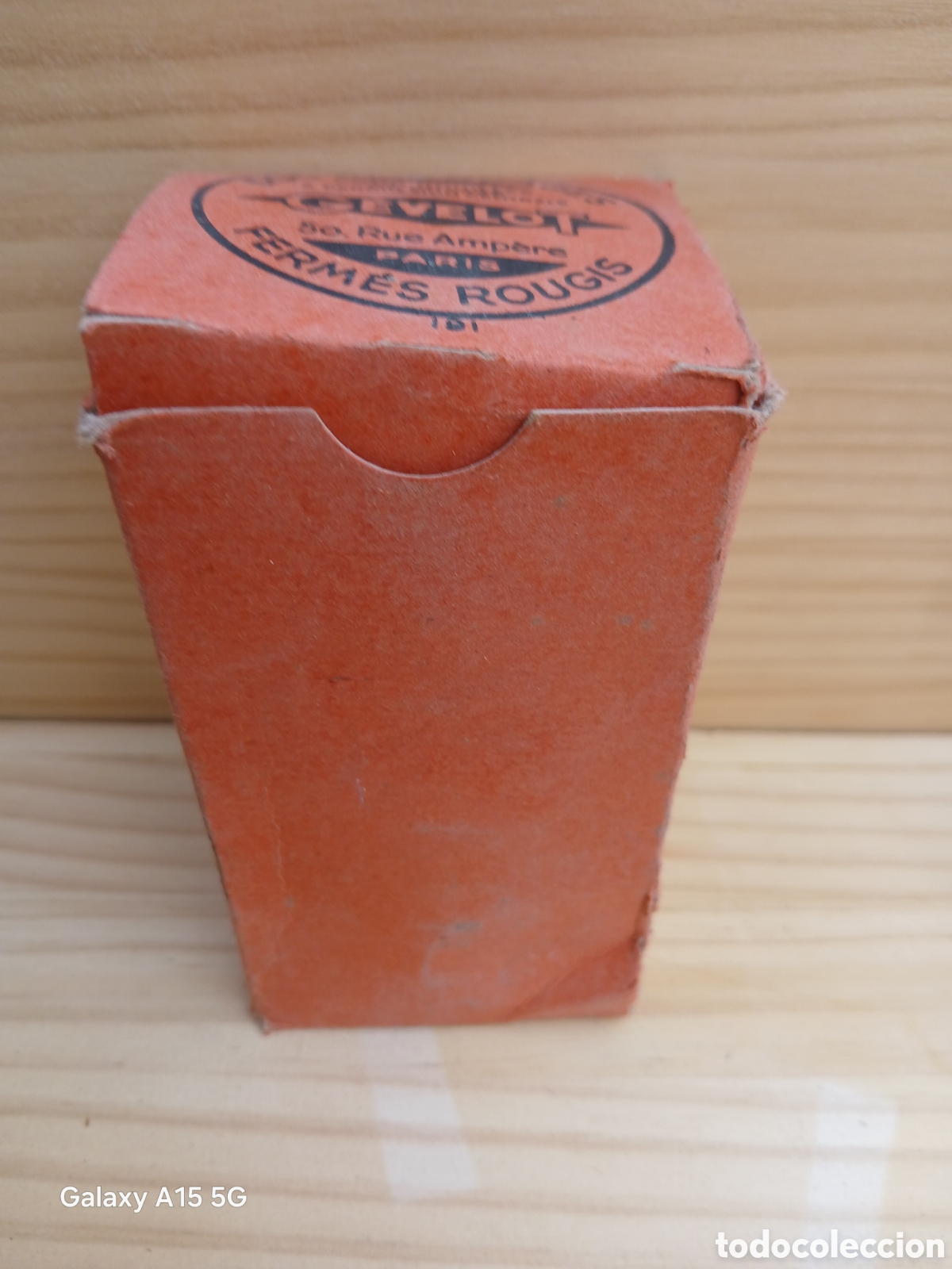 Antig&uuml;edades: CAJA CON 5 LATAS DE PISTONES PARA CAZA G&Eacute;VELOT PARIS