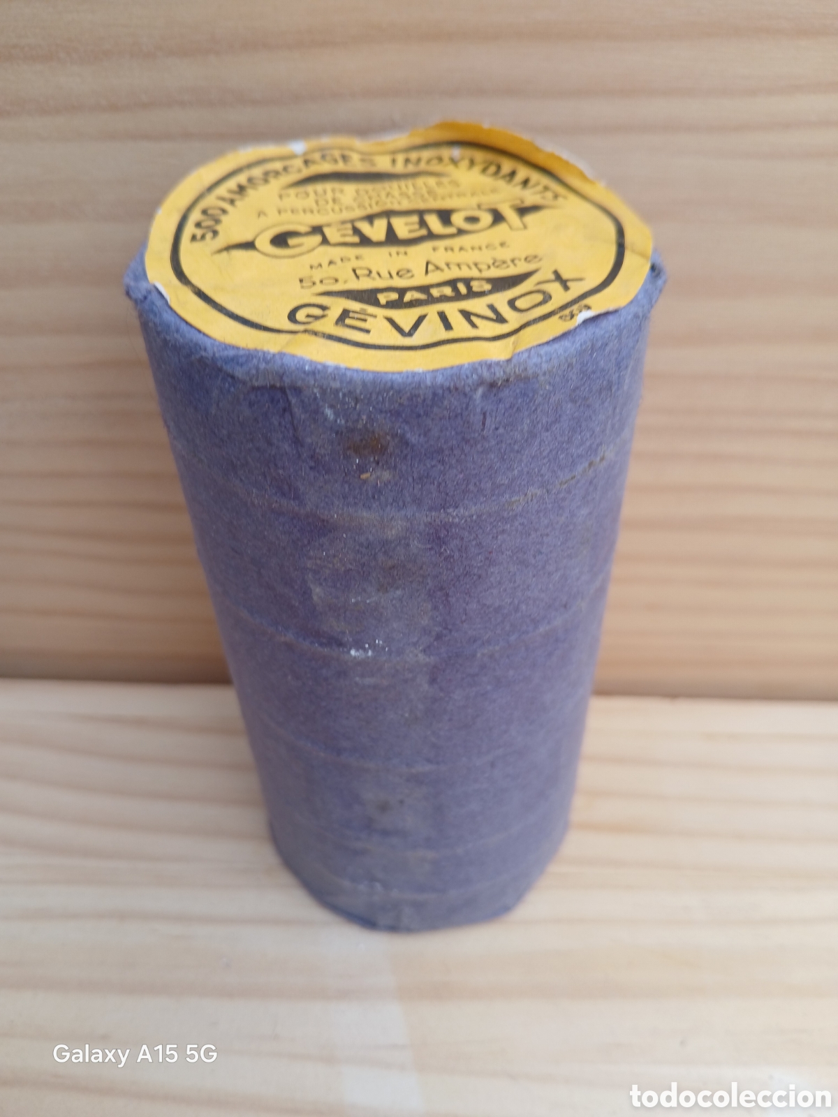 Antig&uuml;edades: ANTIGUO PAQUETE CON 5 LATAS DE PISTONES PARA CAZA G&Eacute;VELOT PARIS.
