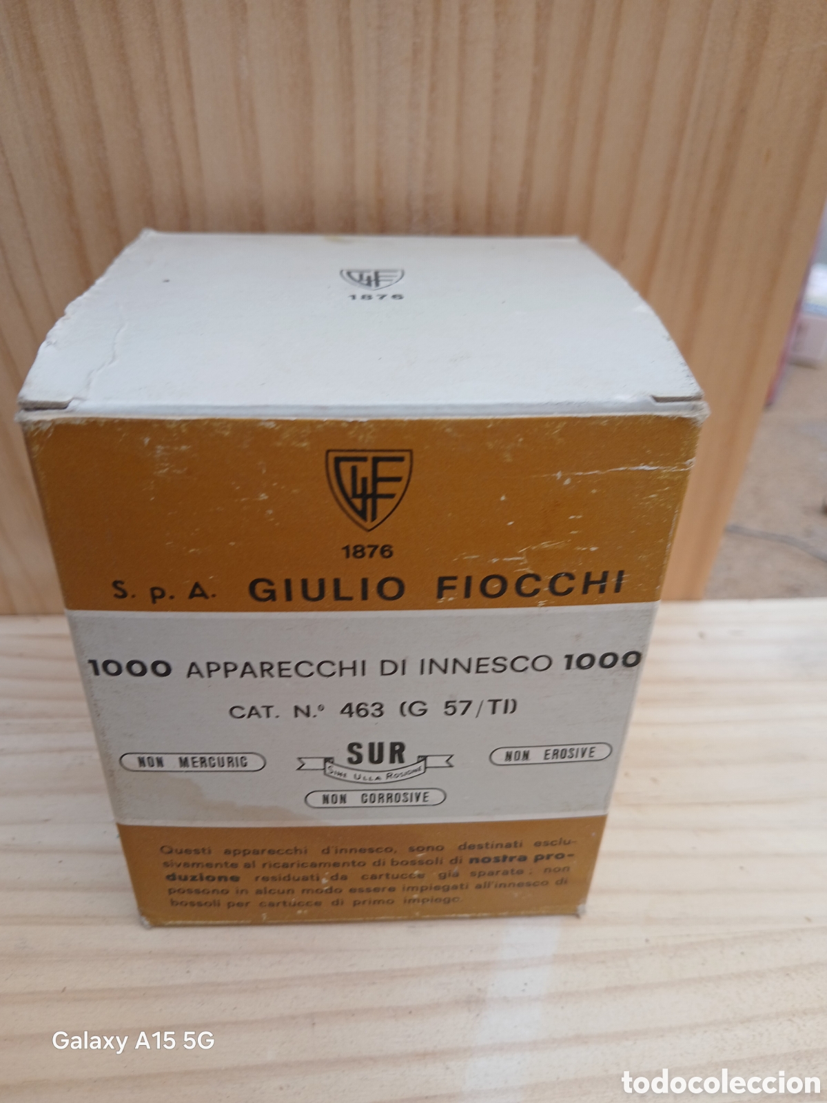 Antig&uuml;edades: GIULIO FIOCCHI, CAJA CON 10 PAQUETES DE PISTONES PARA RECARGA.