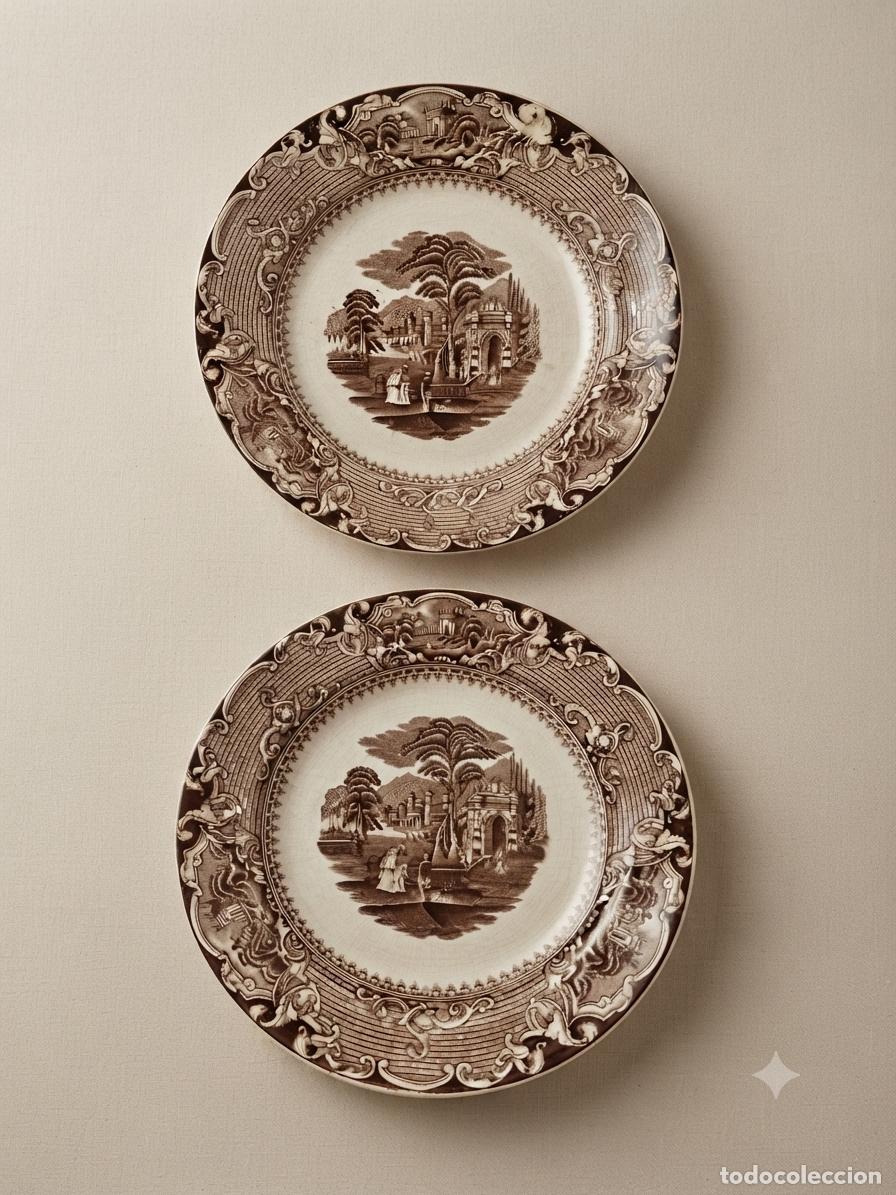 Antiques: Sandeman MacDougall. Pareja de platos