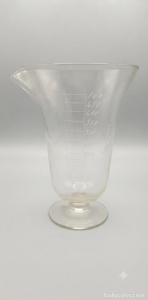 Antig&uuml;edades: ANTIGUO VASO MEDIDOR EN VIDRIO SOPLADO 500