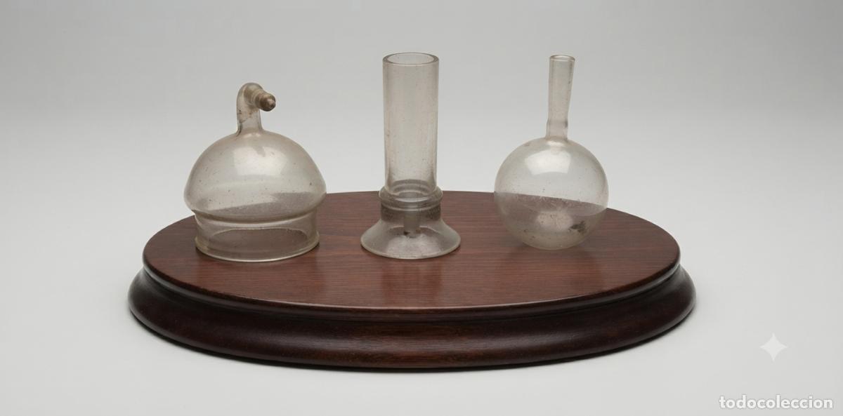 Antig&uuml;edades: 3 VASOS ANTIGUOS EN VIDRIO SOPLADO