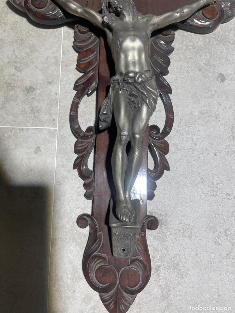 Antig&uuml;edades: Cristo elaborado en metal - Foto 5