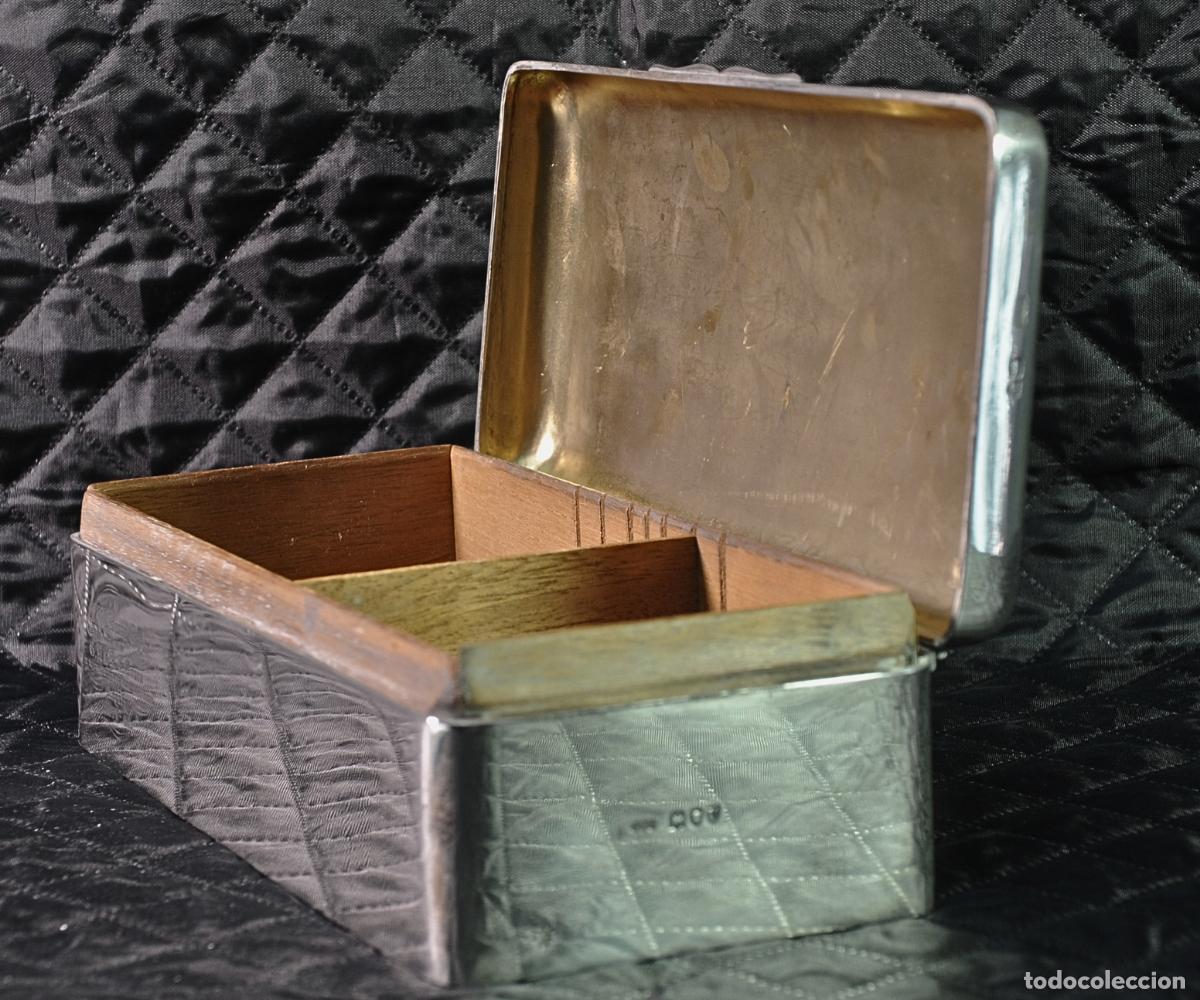 Oggetti Antichi: HUMIDOR DE PLATA MACIZA LONDINENSE A&Ntilde;O 1895