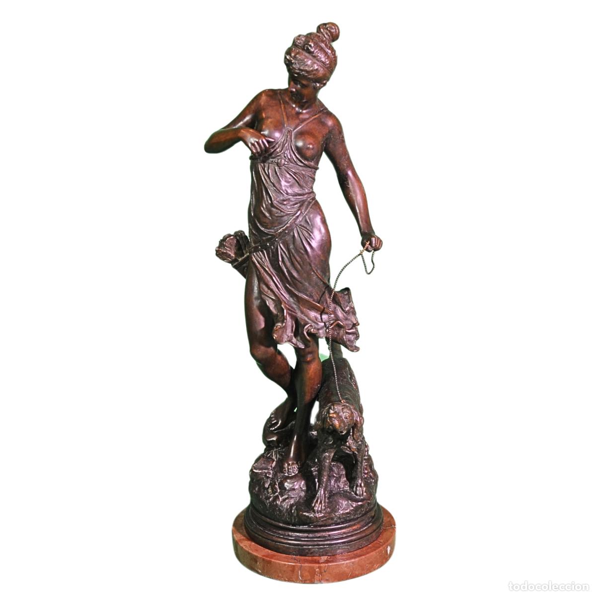 Antig&uuml;edades: Escultura de Bronce_Diana Cazadora_de Eutrope Bouret