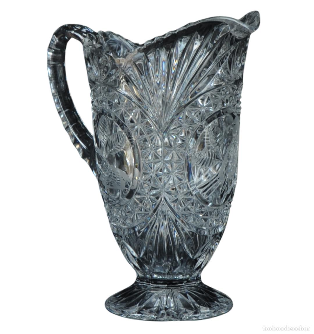 Antig&uuml;edades: Jarra de Cristal de Plomo Hofbauer - Colecci&oacute;n Byrdes - Alemania Occidental