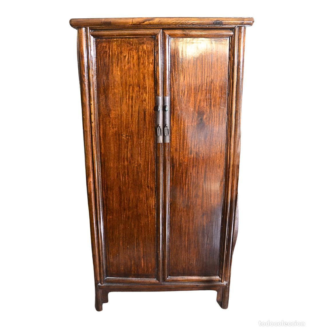 Oggetti Antichi: Armario chino antiguo madera olmo estilo Ming Qing