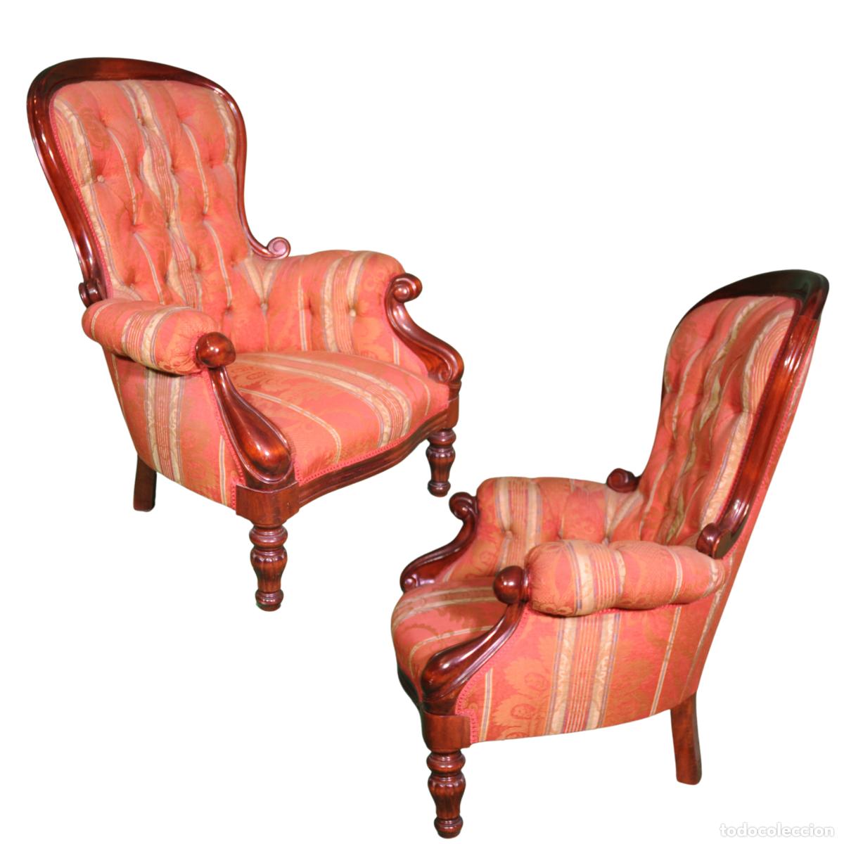 Antig&uuml;edades: Sillones estilo Alto Victoriano (juego de 2)