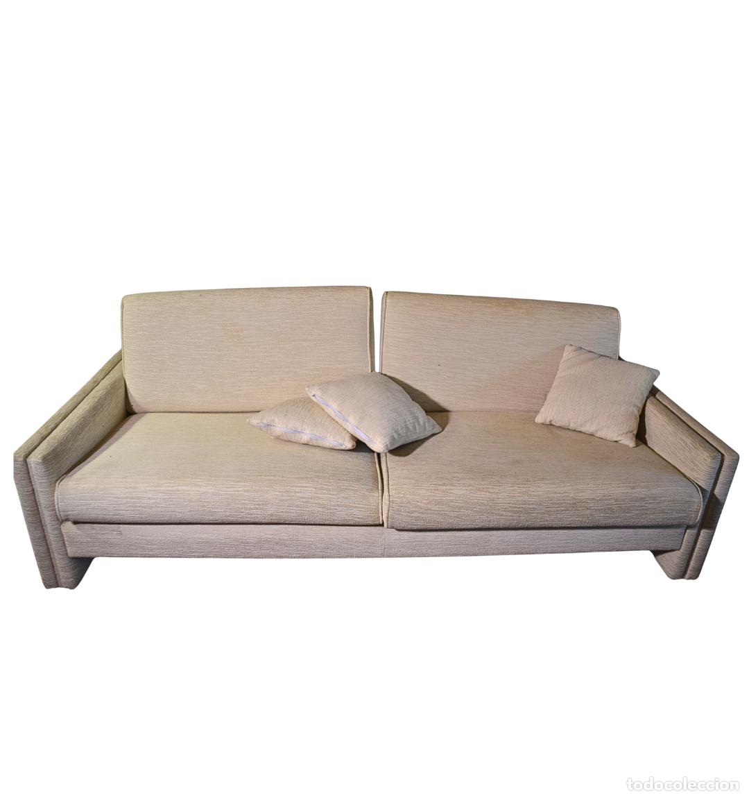Antig&uuml;edades: Sof&aacute; Mid-Century Texturizado Beige