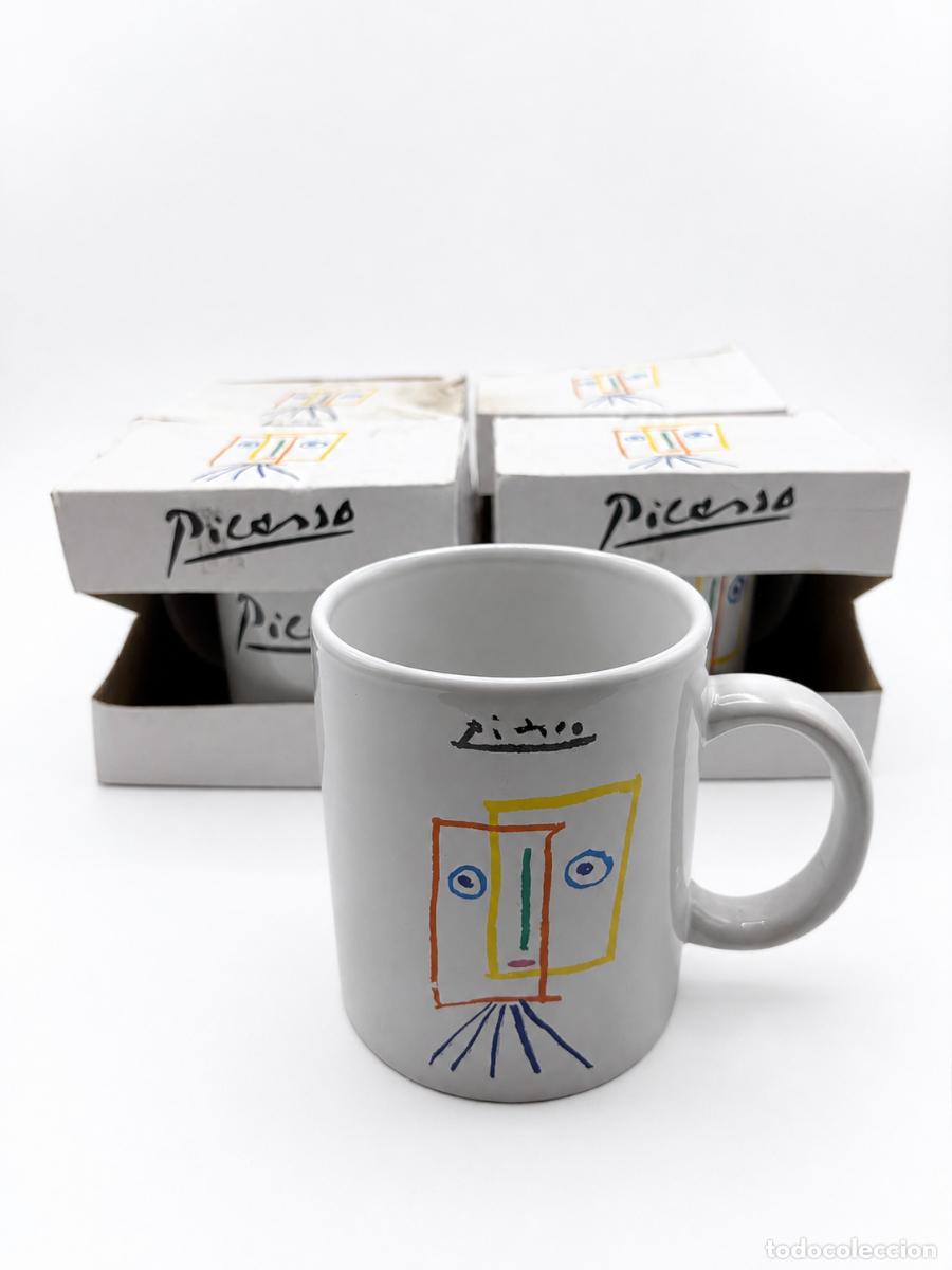 Antiquit&auml;ten: LOTE DE 4 TAZAS. DISE&Ntilde;O PICASSO. VER FOTOS