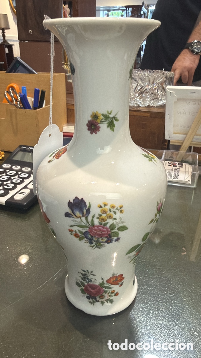 Antig&uuml;edades: JARRONCITO FLORAL PORCELANA