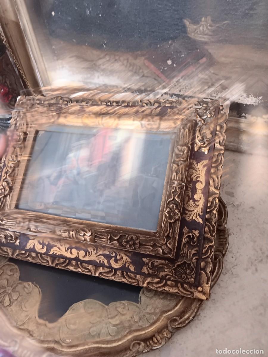 Antig&uuml;edades: Cuadro con l&aacute;mina ornamentado - Foto 5