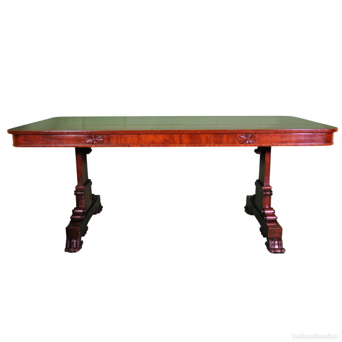 Antig&uuml;edades: Mesa Imperio con Patas de Lira - Foto 2