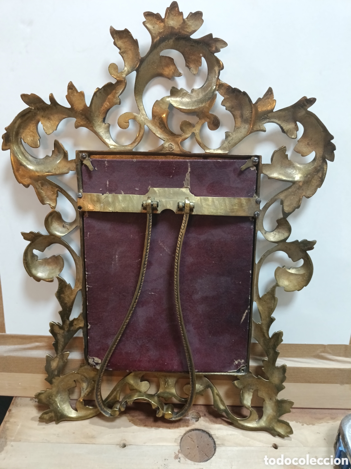Antig&uuml;edades: Porta retrato de bronce - Foto 2