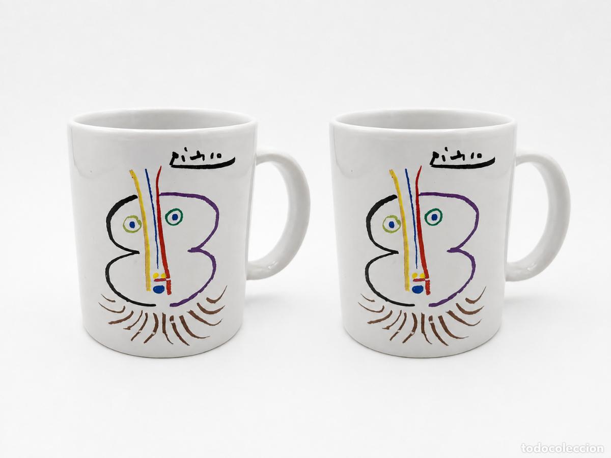 Antig&uuml;edades: LOTE DE 2 TAZAS. DISE&Ntilde;O PICASSO. VER FOTOS