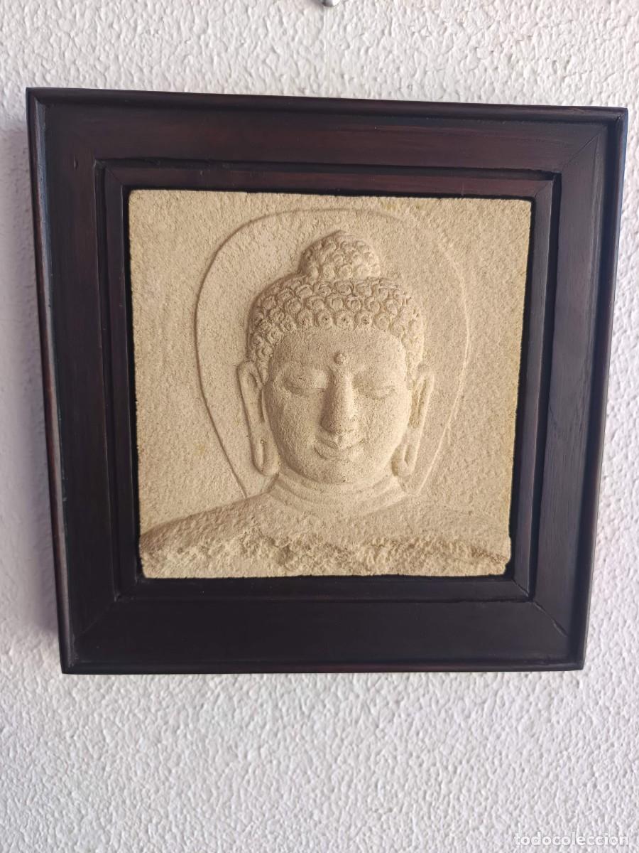 Antig&uuml;edades: Relieve mural decorativo con el rostro de Buda