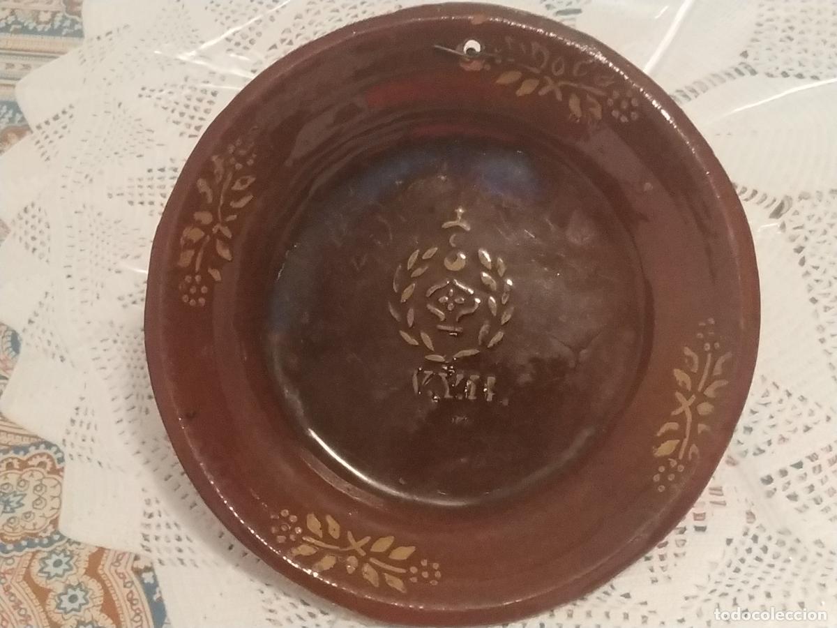 Antig&uuml;edades: Plato cer&aacute;mica popular extinguida Mataro ( Barcelona) con escudo S. XIX
