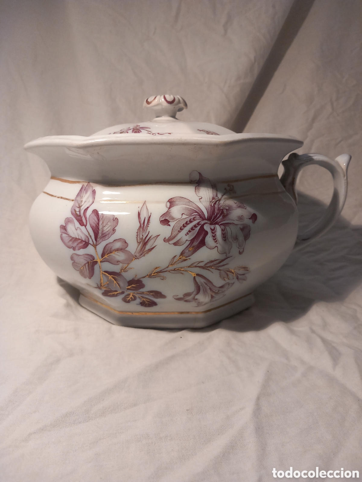 Antig&uuml;edades: Magn&iacute;fico orinal Pickman colecci&oacute;n china 22cm x 27 x 17 opaca
