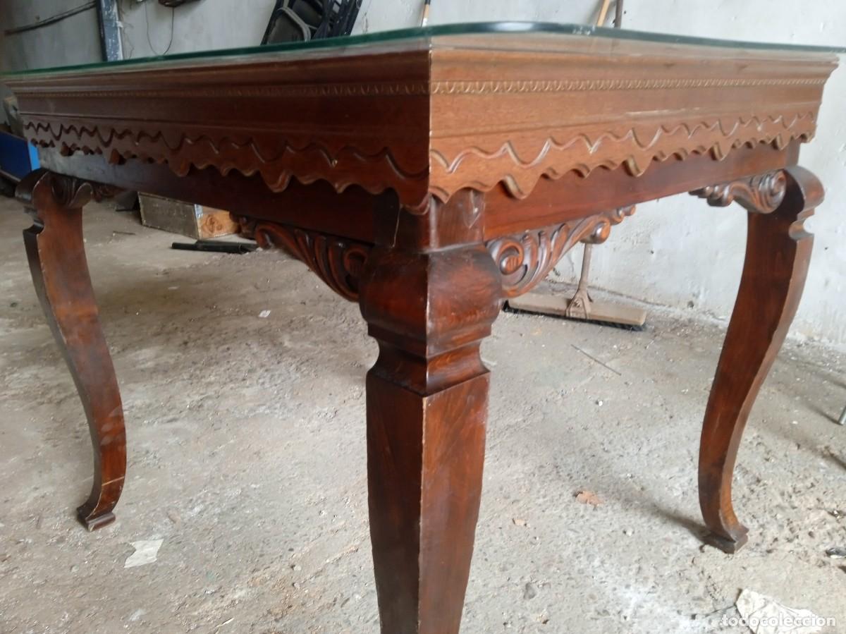 Antig&uuml;edades: Mesa expositora o comedor antigua de madera - Foto 3