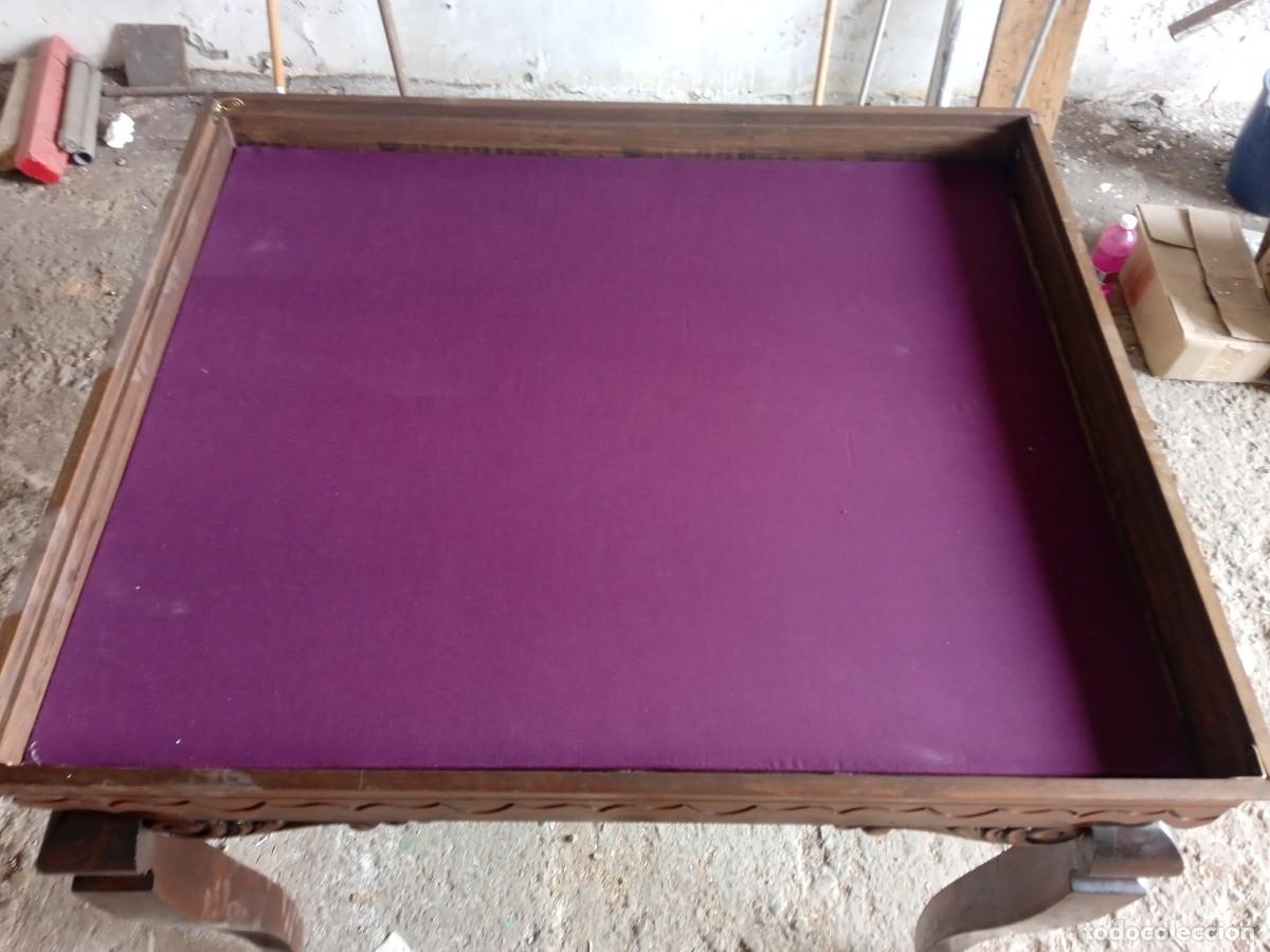 Antig&uuml;edades: Mesa expositora o comedor antigua de madera - Foto 4