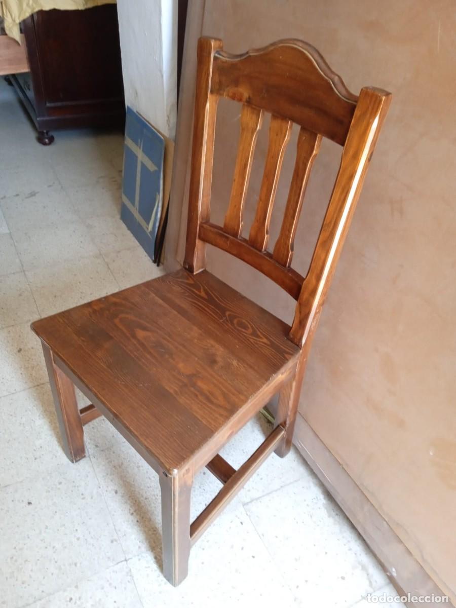 Antig&uuml;edades: Silla de madera para mesa de comedor. - Foto 2