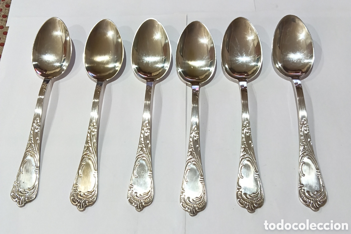 Antig&uuml;edades: Cucharas Antiguas Plata Punzonada. Peso 370 gr.
