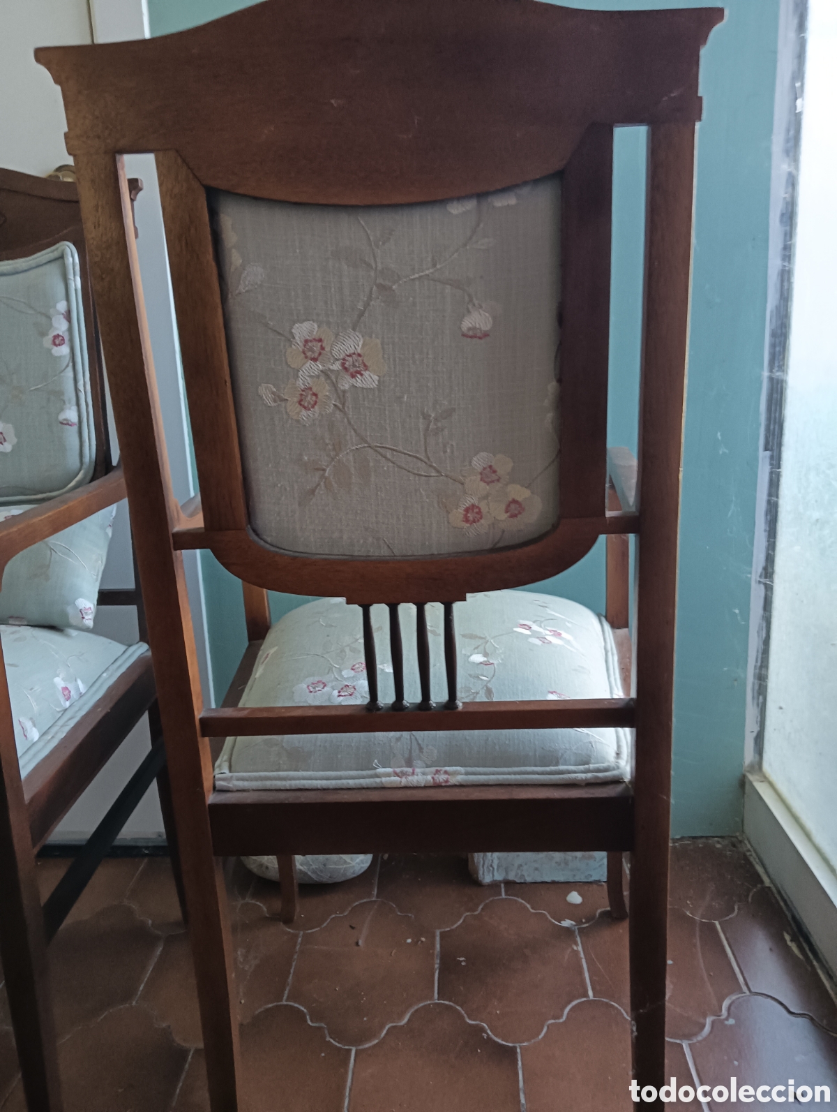 Antig&uuml;edades: Pareja de sillas antiguas - Foto 4