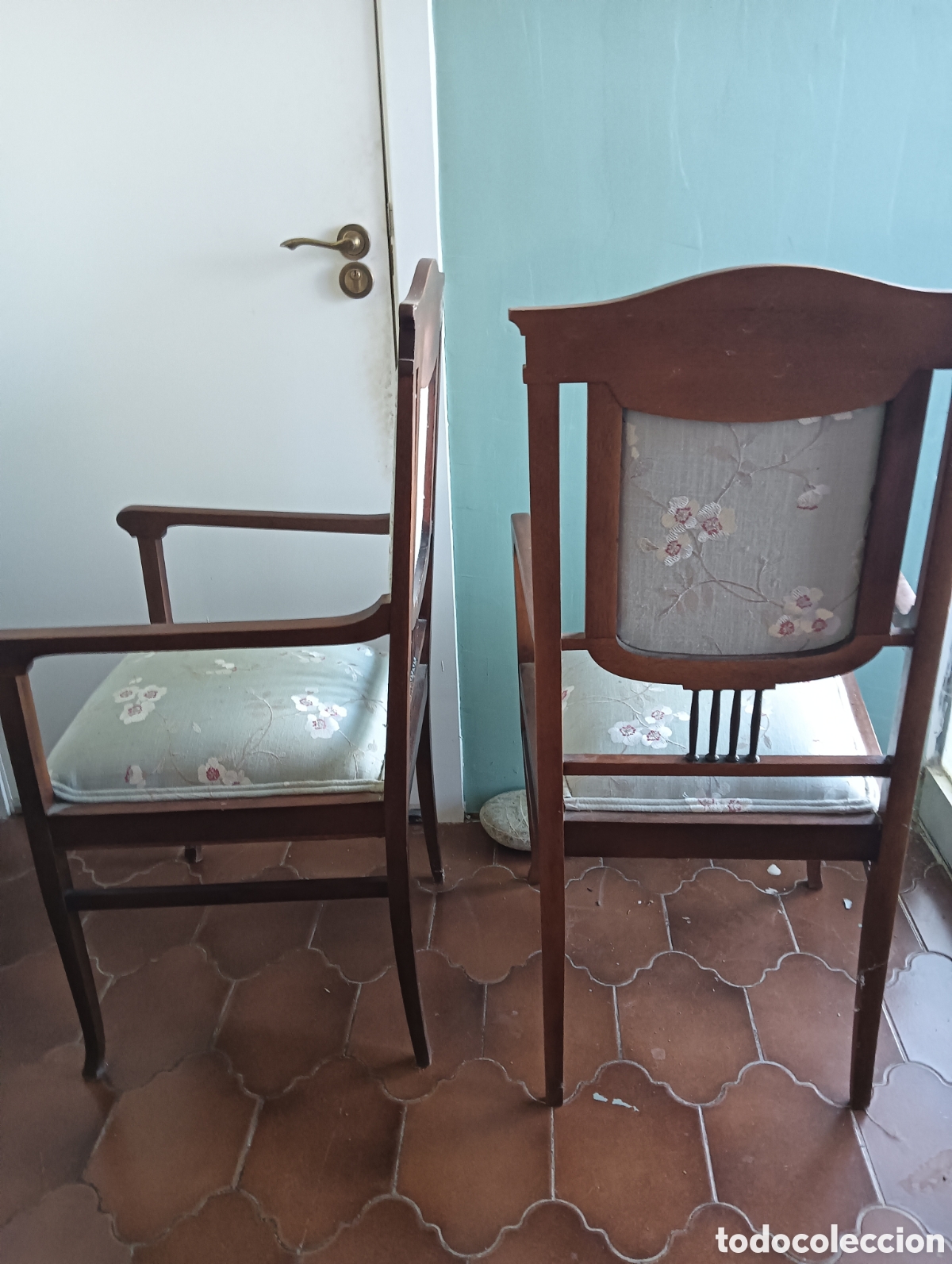 Antig&uuml;edades: Pareja de sillas antiguas - Foto 5