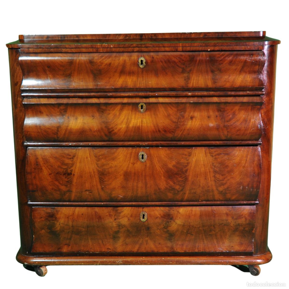 Antig&uuml;edades: C&oacute;moda Biedermeier siglo XIX - Foto 2
