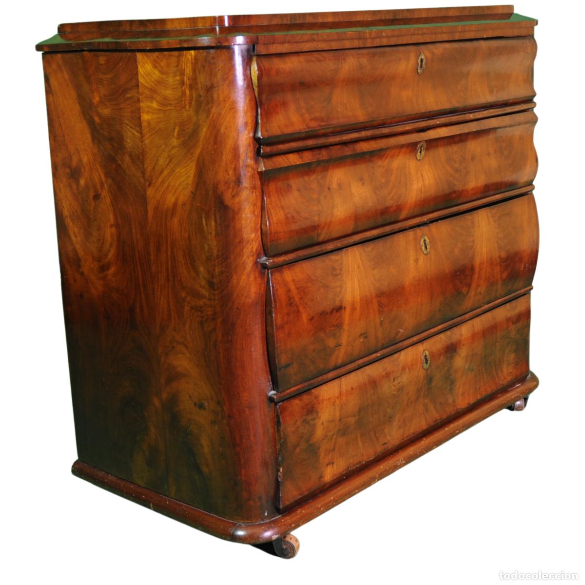 Antig&uuml;edades: C&oacute;moda Biedermeier siglo XIX - Foto 5