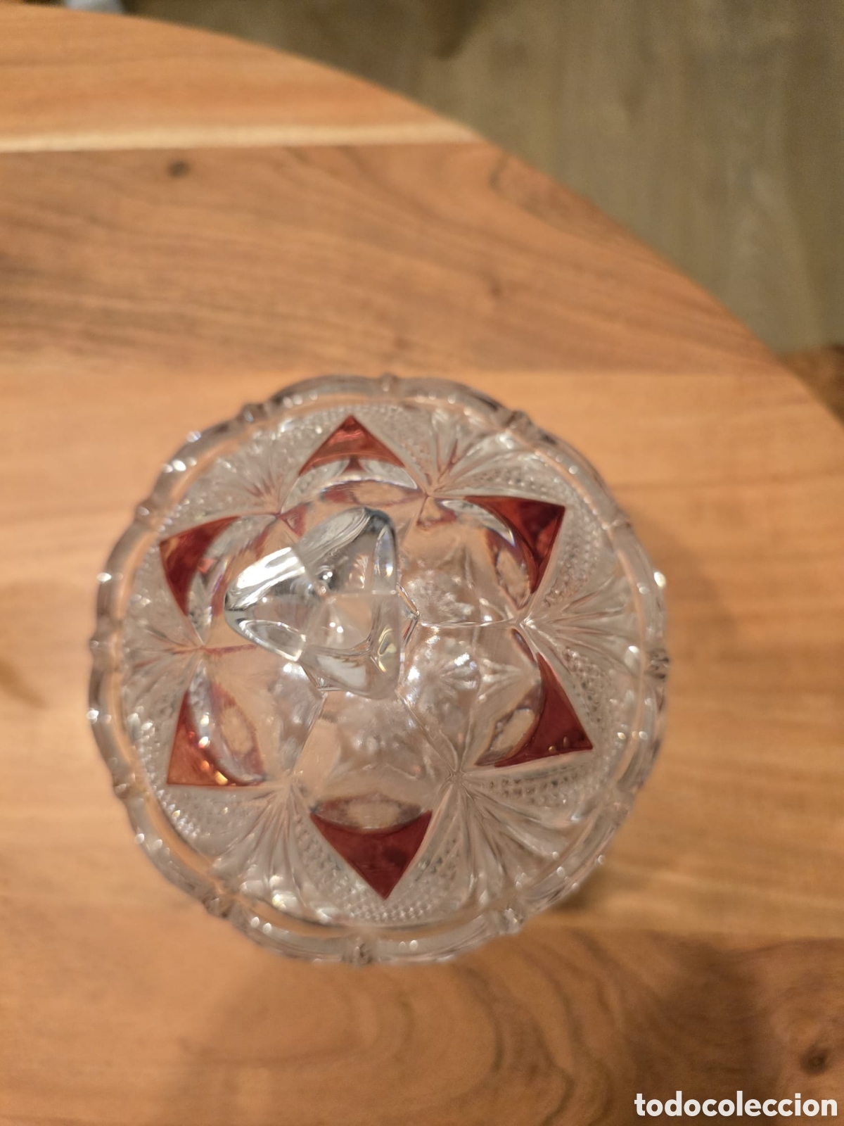 Antig&uuml;edades: Bombonera de cristal tallado - Foto 3