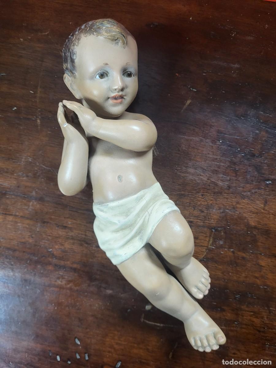 Antig&uuml;edades: ANTIGUA FIGURA NI&Ntilde;O JESUS OLOT ESCAYOLA
