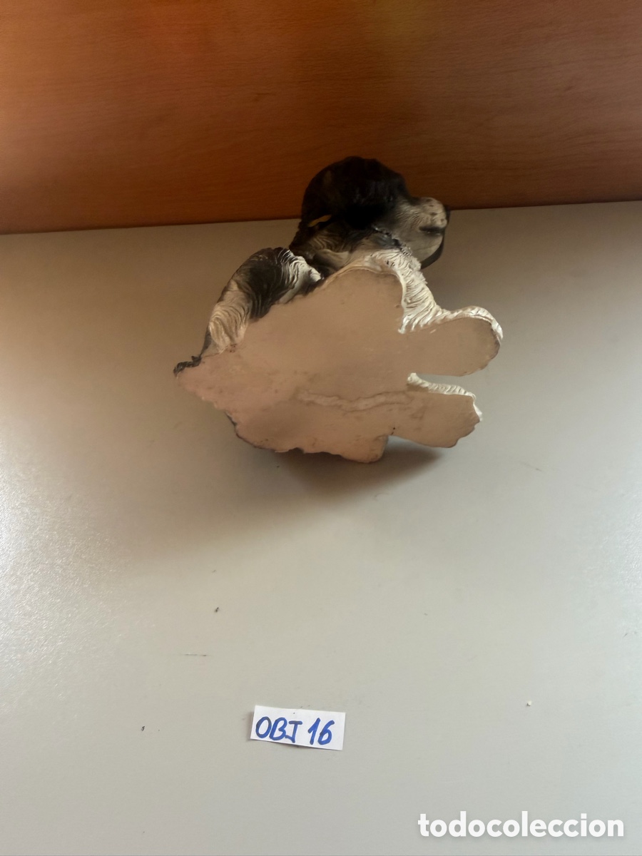 Antig&uuml;edades: figura representa un cachorro de Cocker Spaniel en posici&oacute;n sentada - Foto 3