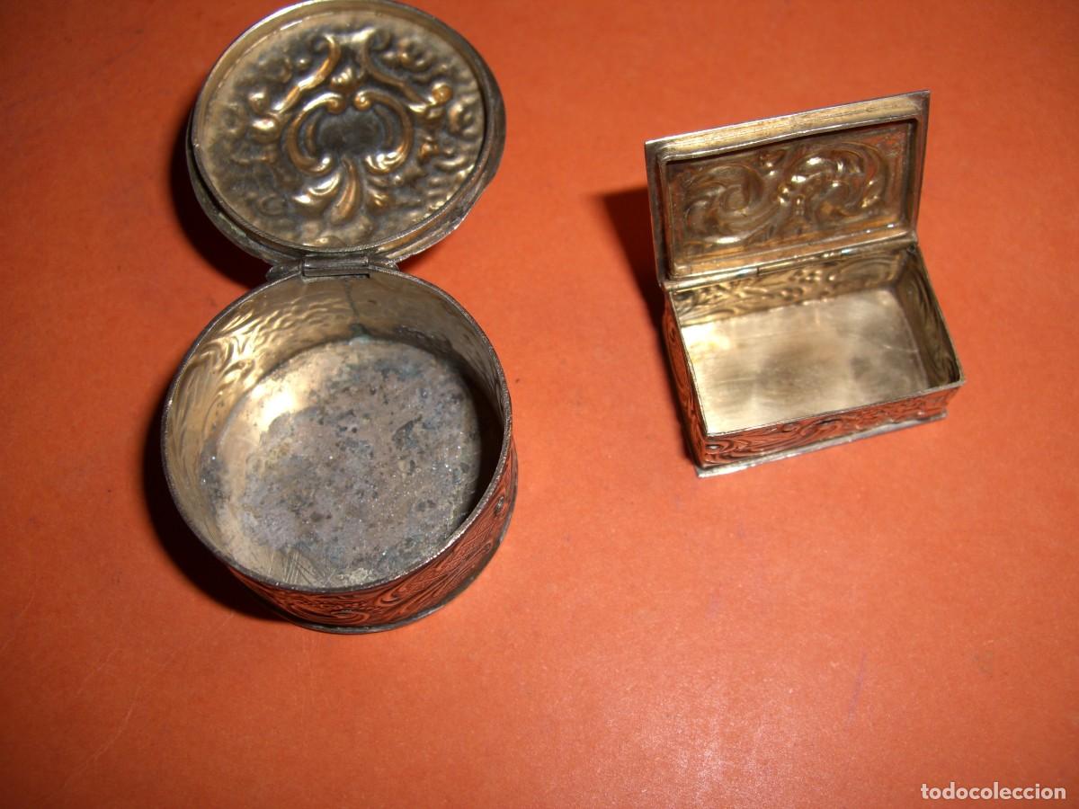 Antig&uuml;edades: CAJITAS PASTILLEROS DE PLATA DE LEY - Foto 9