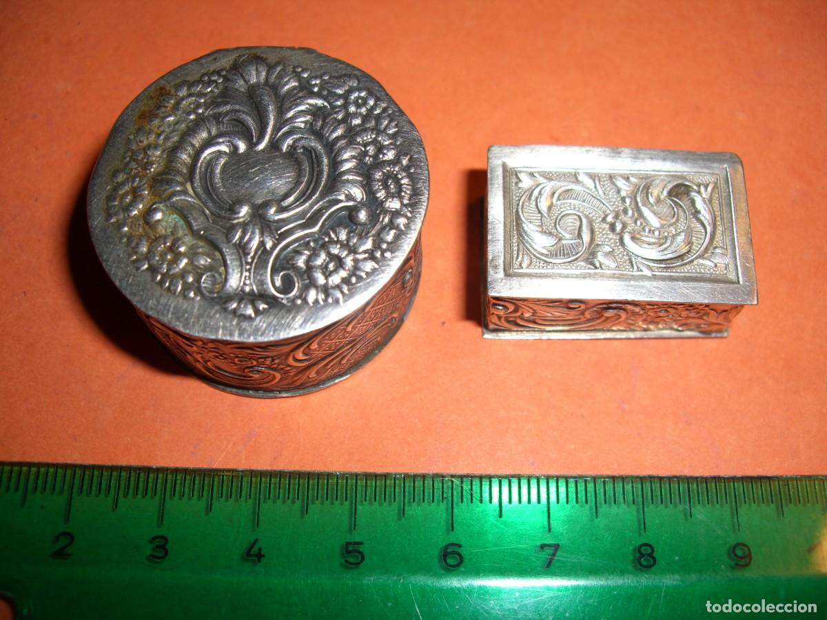 Antig&uuml;edades: CAJITAS PASTILLEROS DE PLATA DE LEY - Foto 10