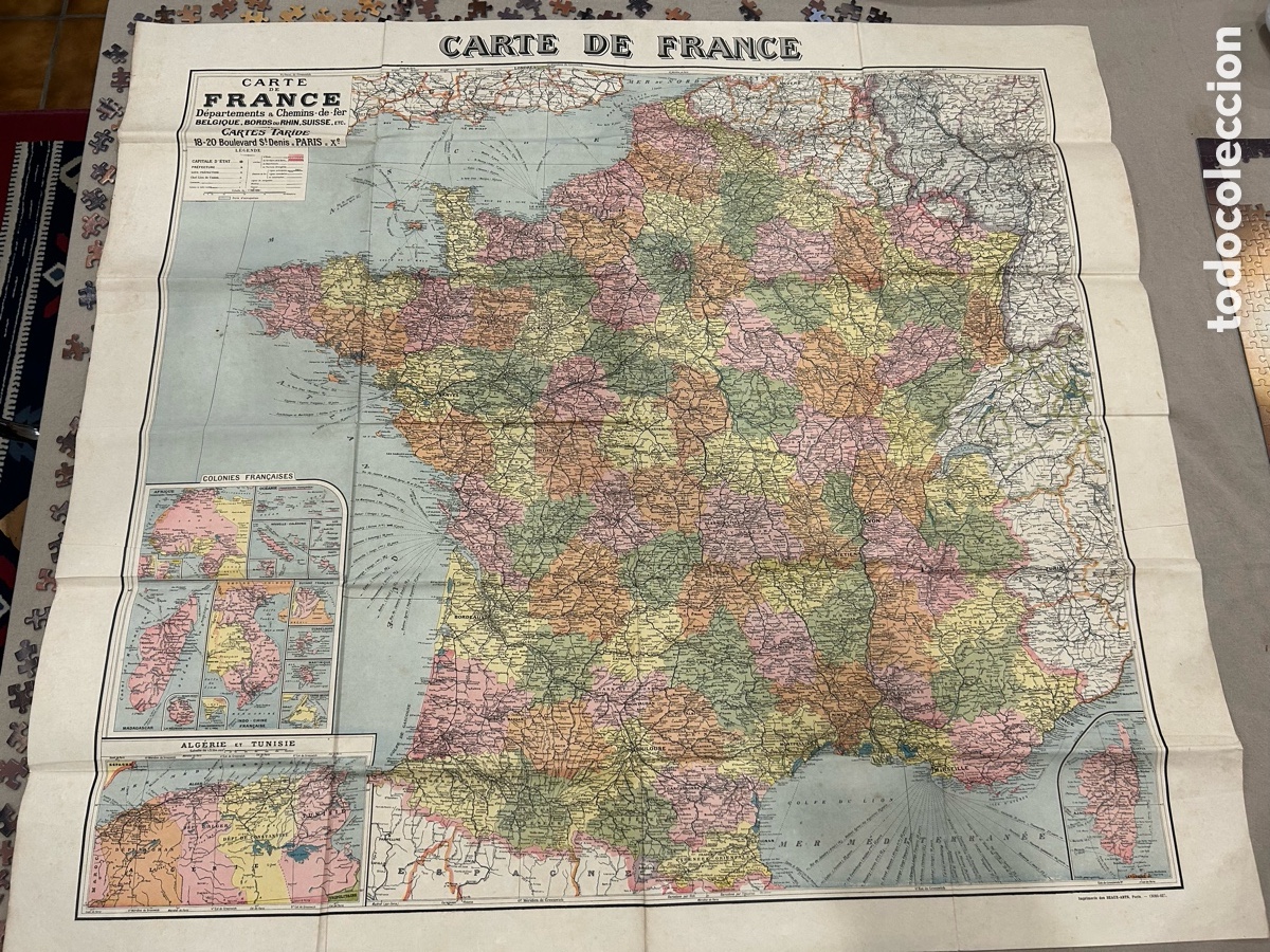 Antig&uuml;edades: Mapa Antigo de Fran&ccedil;a &ndash; Cartes Taride