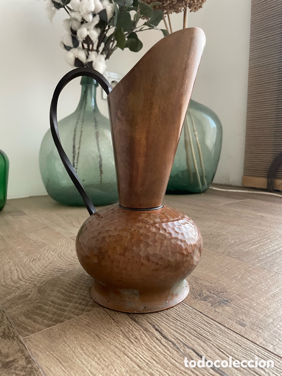 Antiques: Jarr&oacute;n de cobre antiguo