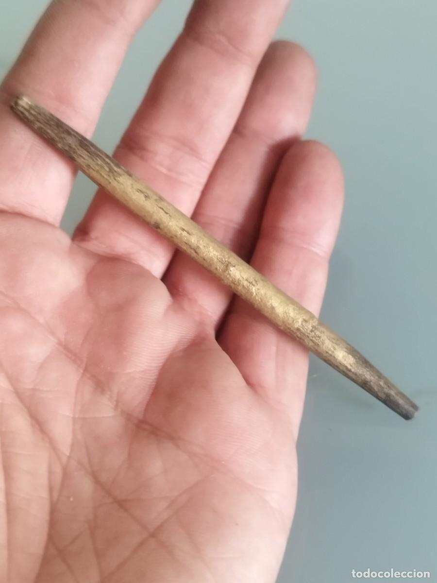 Antig&uuml;edades: Antiguo mango, punz&oacute;n de madera a identificar. - Foto 6