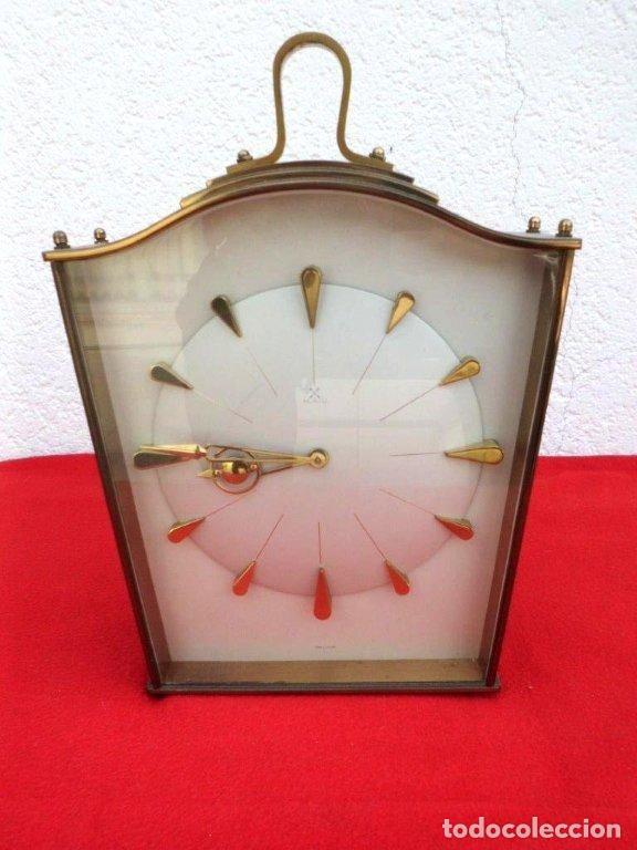 Antig&uuml;edades: Orologio in ottone da tavolo marca H.A.U. anni '30