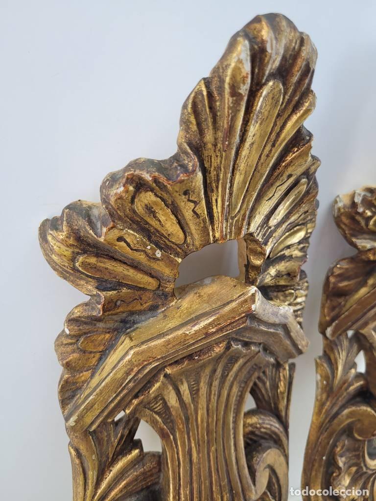 Antig&uuml;edades: PAREJA FRAGMENTOS DE RETABLO - Foto 3