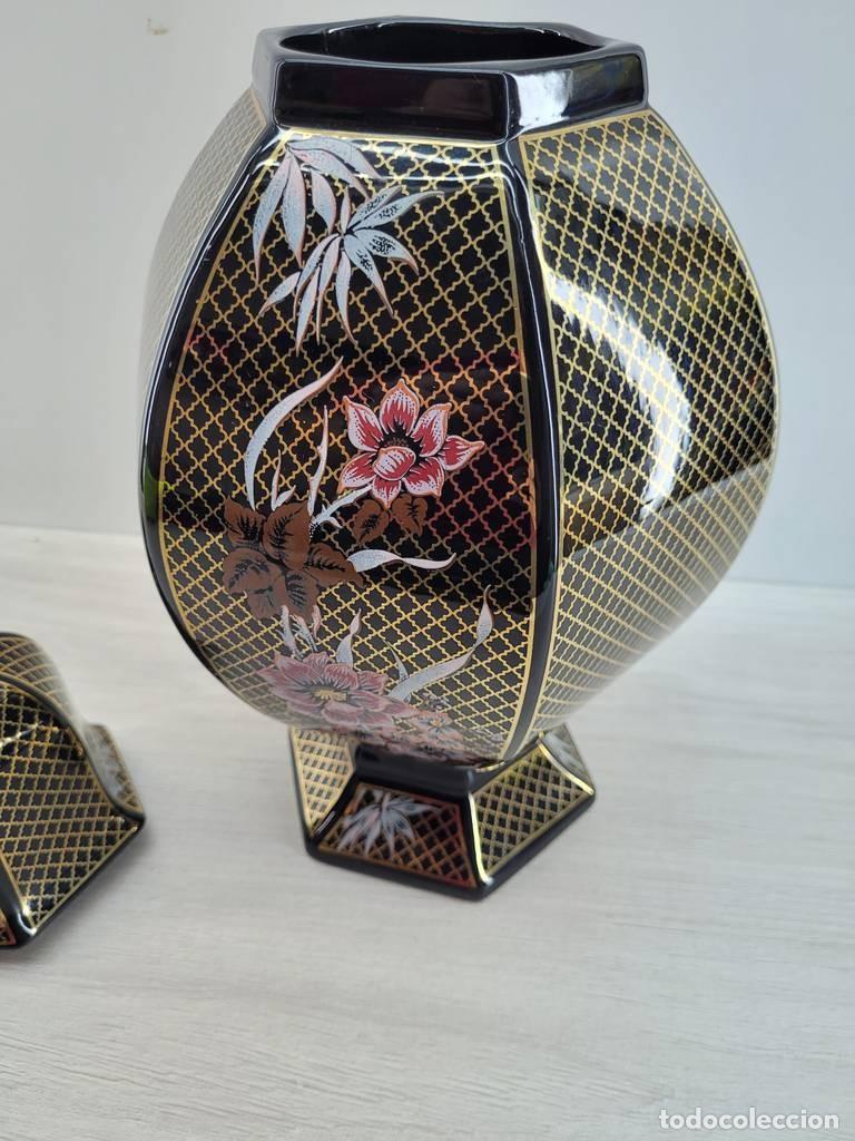 Antig&uuml;edades: TIBOR DE PORCELANA NEGRA - Foto 8