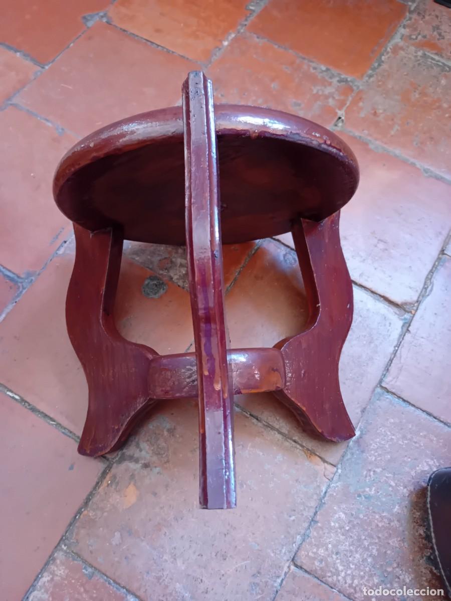 Antig&uuml;edades: Peana oriental de madera lacada - Foto 2
