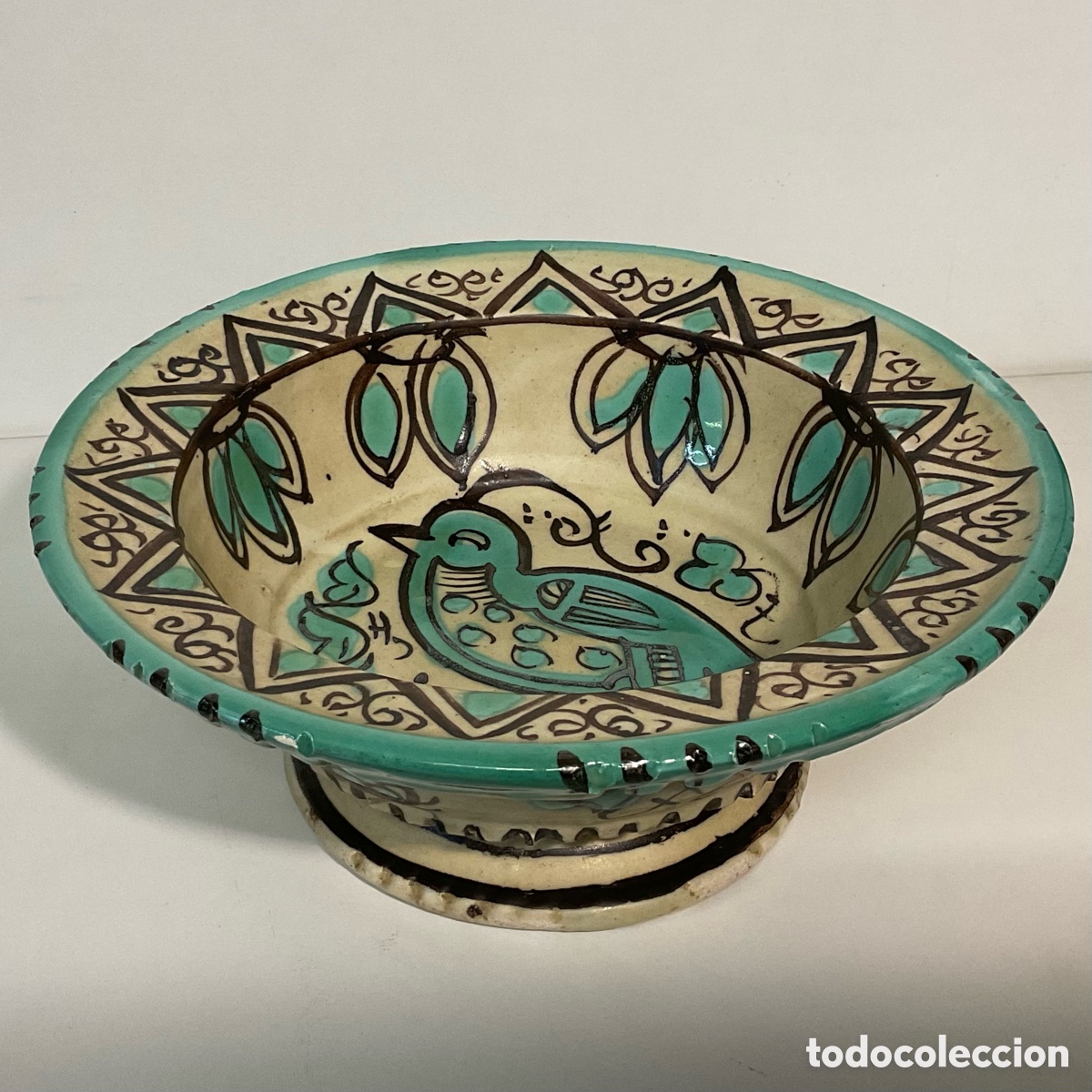 Antig&uuml;edades: Perdiz - Frutero de cer&aacute;mica de Manises