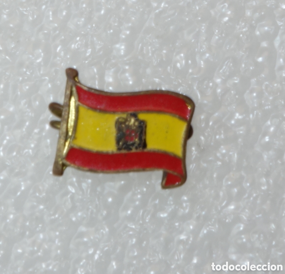 Antig&uuml;edades: Pin broche bandera espa&ntilde;a franquista 1936-1981
