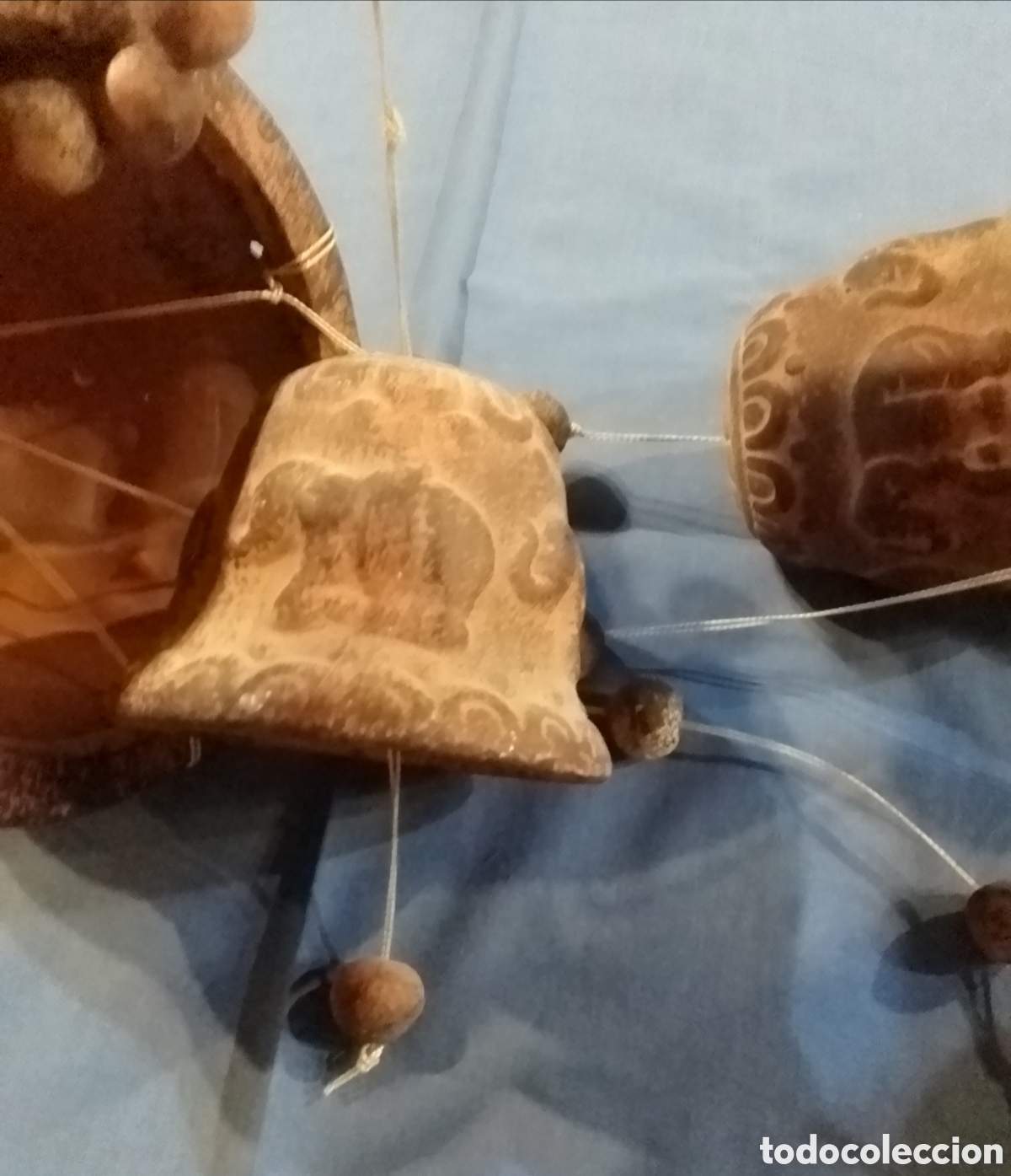 Antig&uuml;edades: M&oacute;vil de campanas de barro cocido - Foto 7