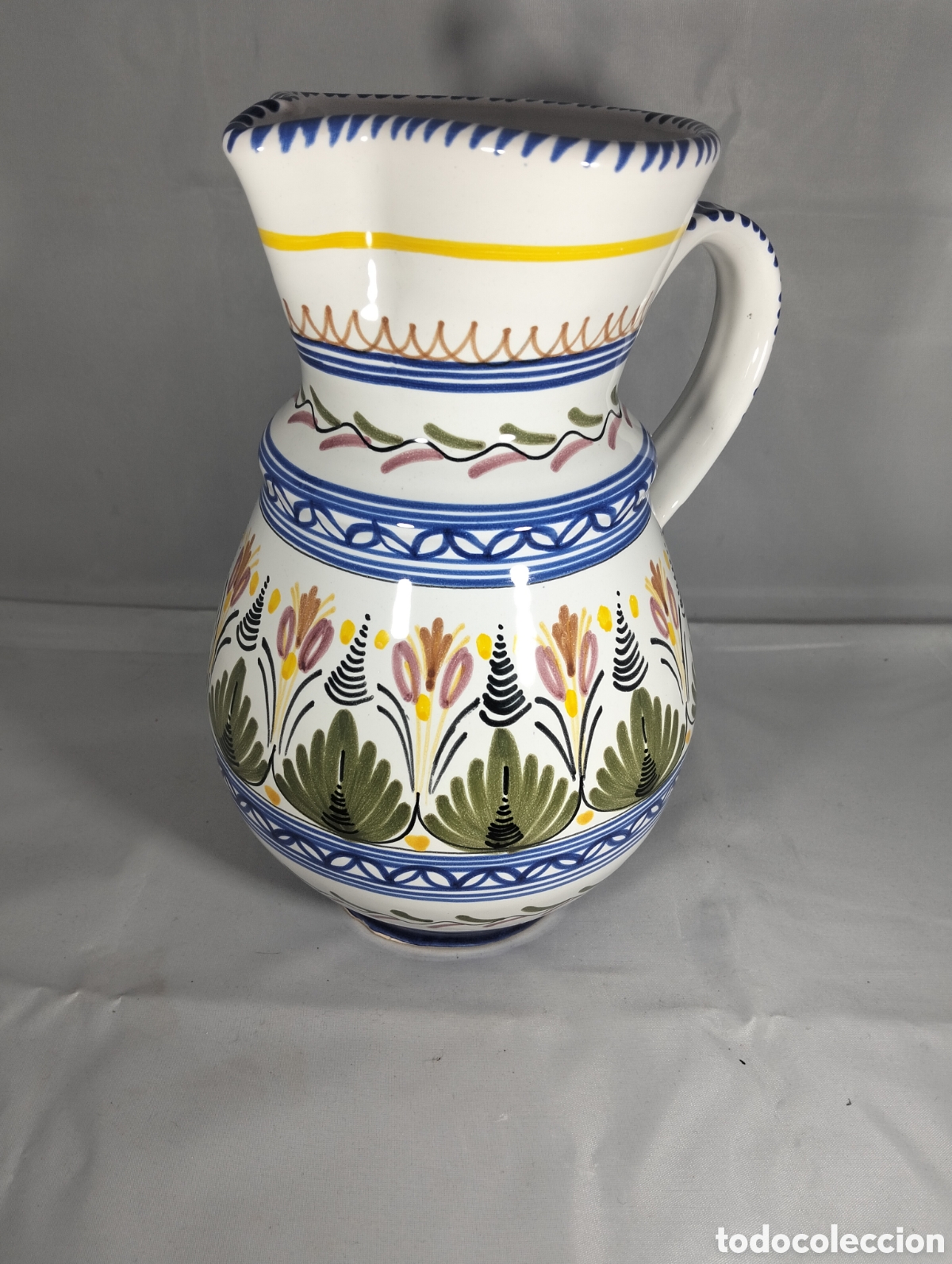 Antig&uuml;edades: JARRA DE CERAMICA pintado a mano