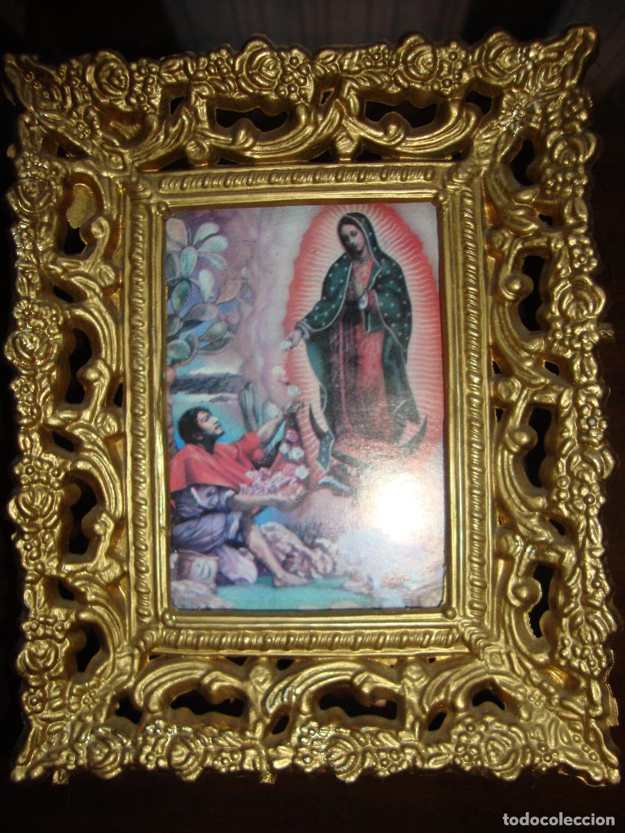 Antig&uuml;edades: PRECIOSO CUADRO DE MESA DE LA VIRGEN MILAGROSA DIMENSIONES 14 X 11 CM