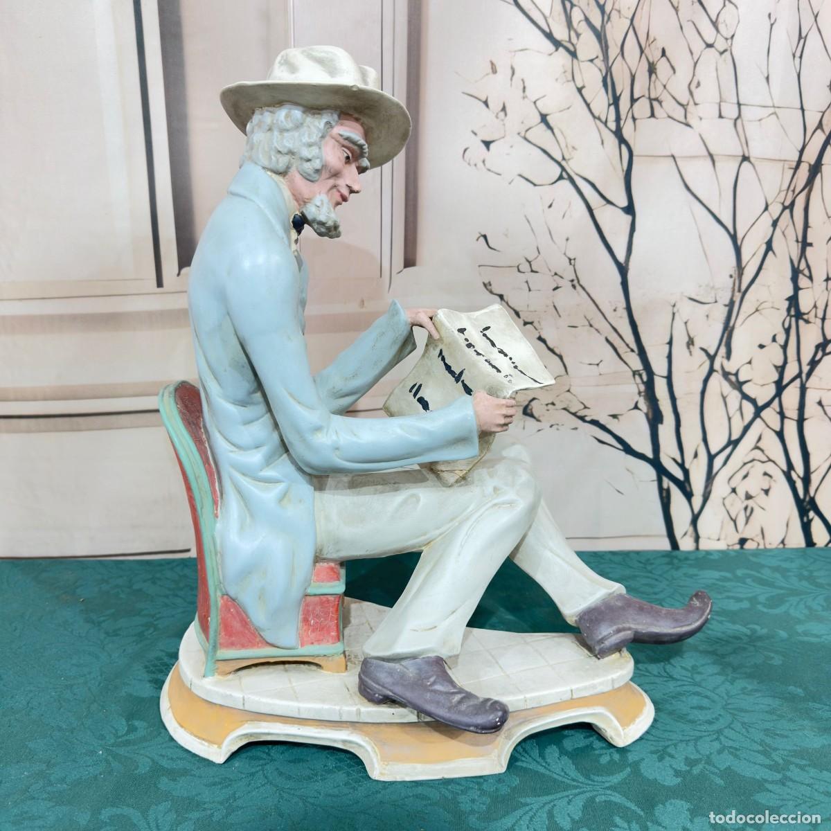 Antig&uuml;edades: Figura de cer&aacute;mica de los a&ntilde;os 60